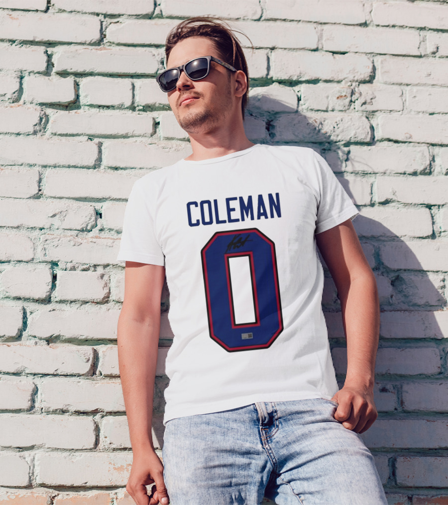 Coleman Signed Number 0 T-Shirt