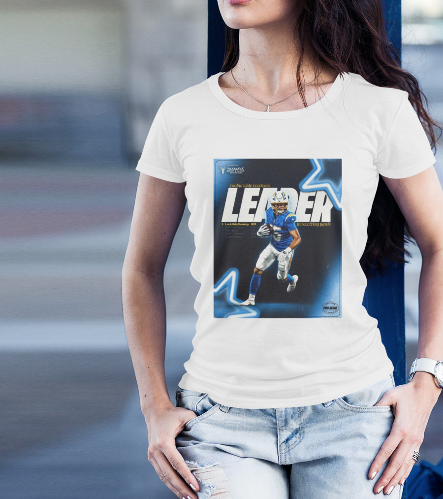 Presented By Yaamava' Resort And Casino Rookie Wide Receivers Leader In Receiving Yards Pro Bowl T-Shirt