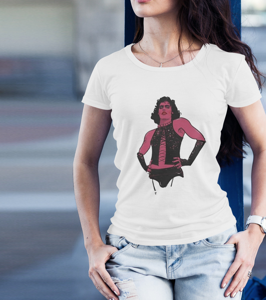 Macho Frank N Furter Rocky Horror Tim Curry Dr. Frank-N-Furter Iconic Costume Image T-Shirt