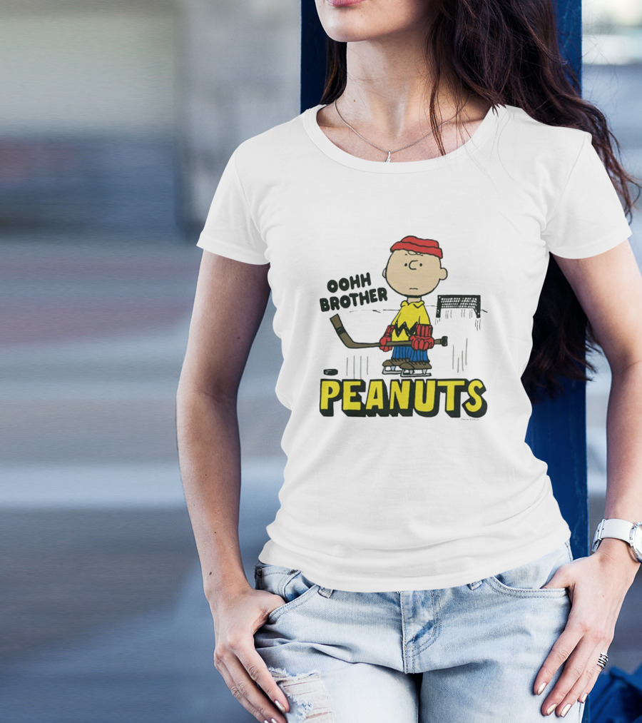 Peanuts Charlie Brown Oohh Brother Hockey T-Shirt