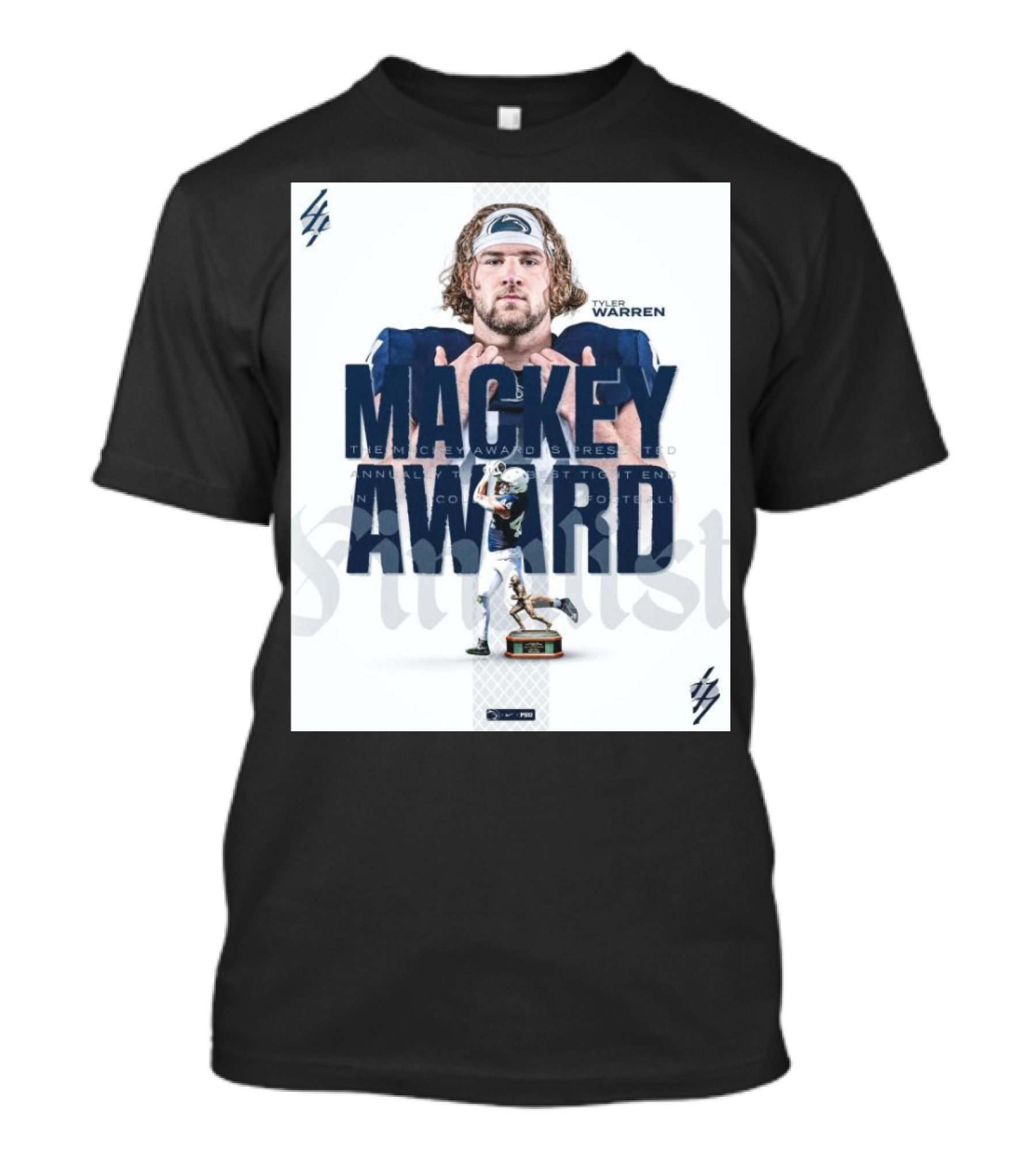 Penn State Nittany Lions Mackey Award Tyler Warren Best Tight End T-Shirt