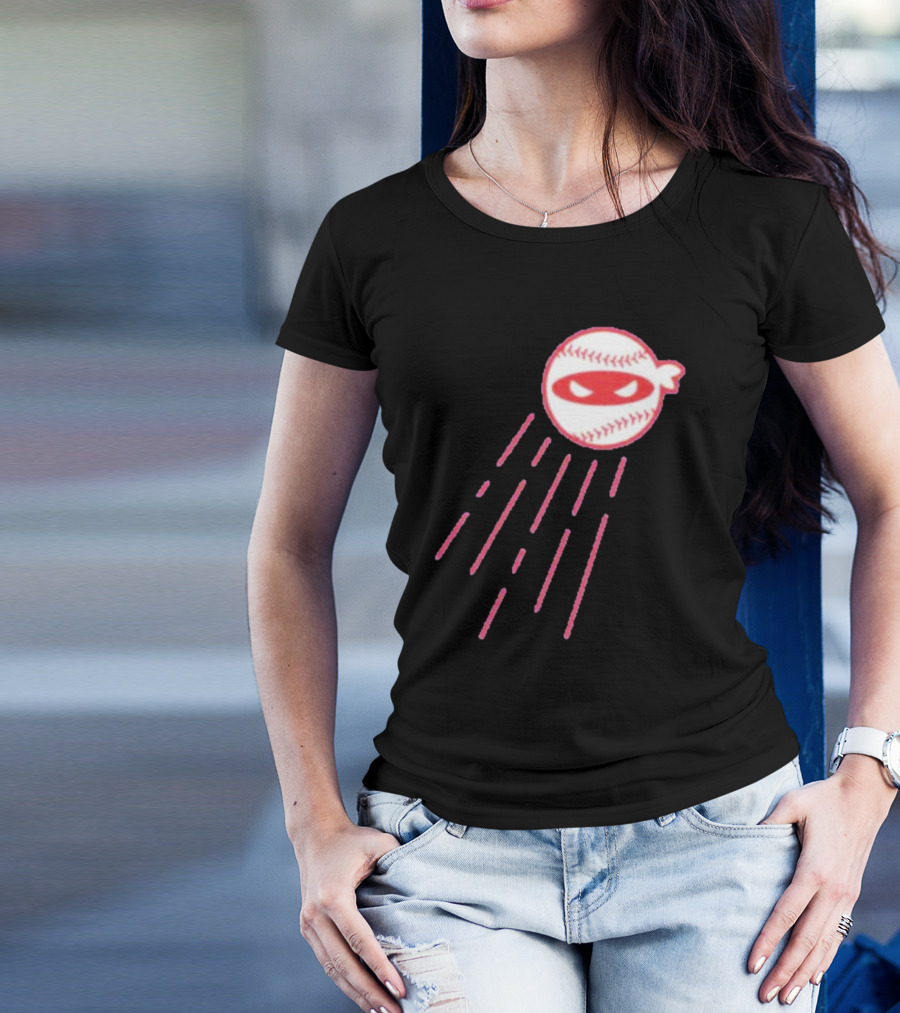 Los Angeles Dodgers Pitching Ninja Baseball Face T-Shirt