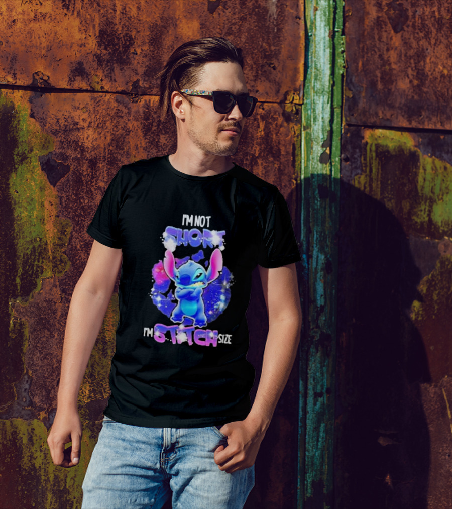 I'm Not Short I'm Stitch Size Lilo And Stitch Character Image T-Shirt