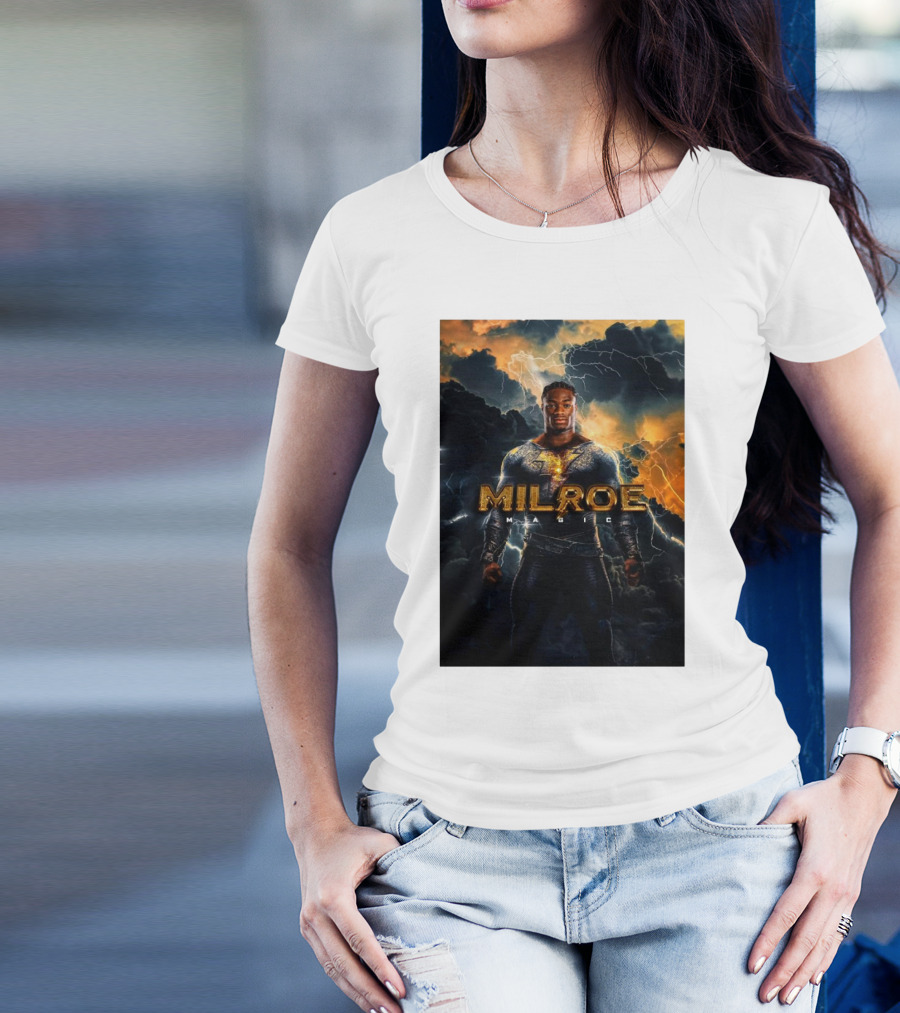 Milroe Magic Alabama Football Heroic Lightning Storm T-Shirt