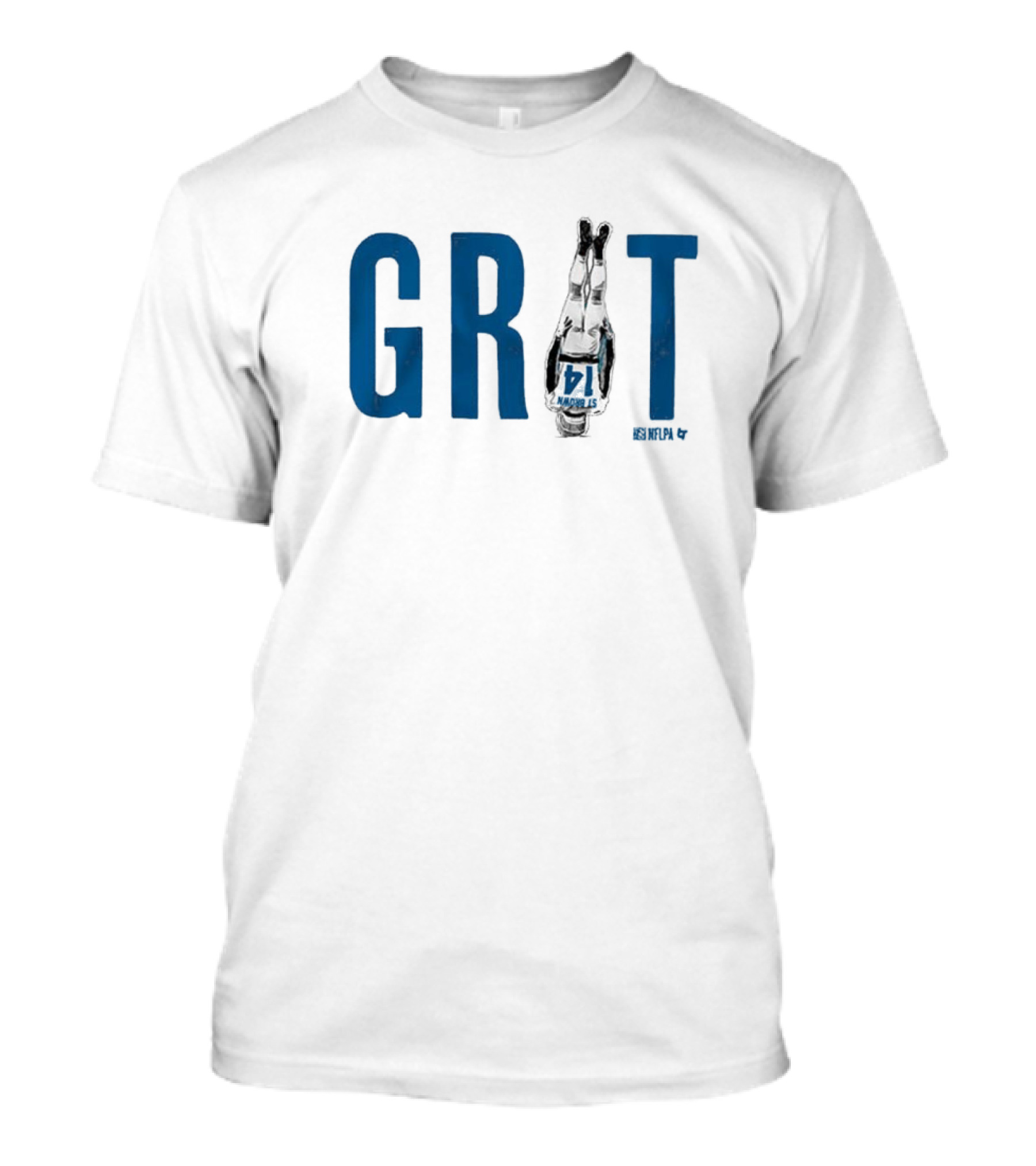 Amon-Ra St. Brown GRIT Detroit Lions NFL PA T-Shirt