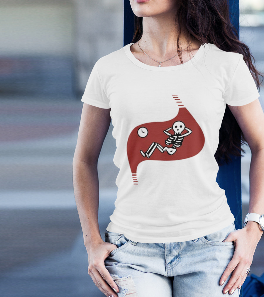 Daodaosama1125 Skeleton With Clock Death Of Dungeon Meshi Falin T-Shirt