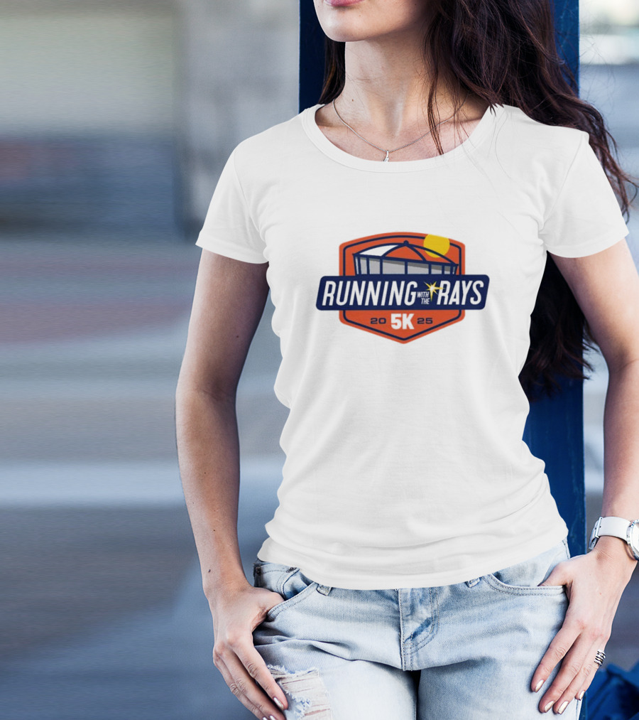 Running With The Rays 5K 2025 Tampa Bay Rays Stadium T-Shirt