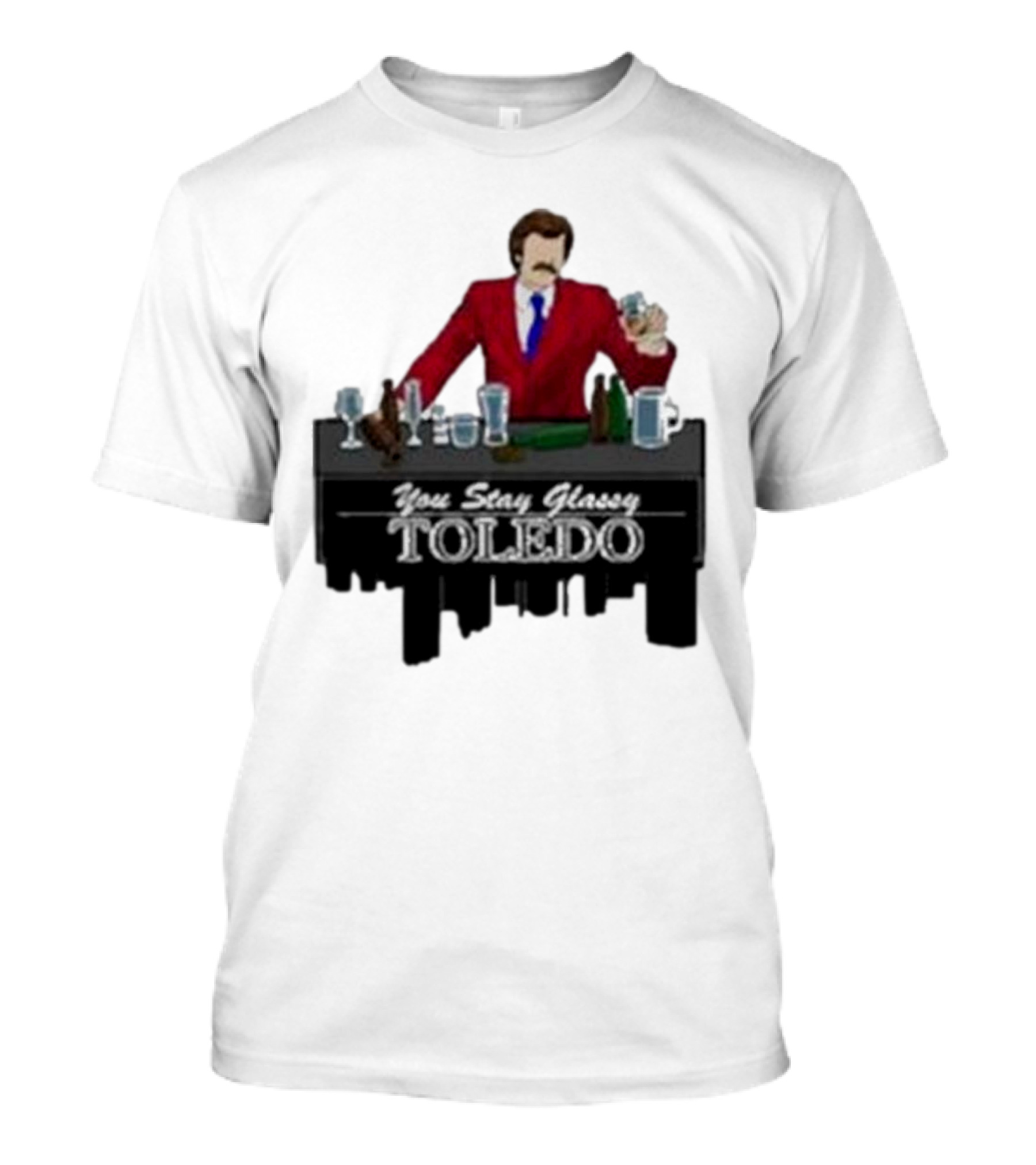 You Stay Classy Toledo 2024 Red Suit Iconic T-Shirt