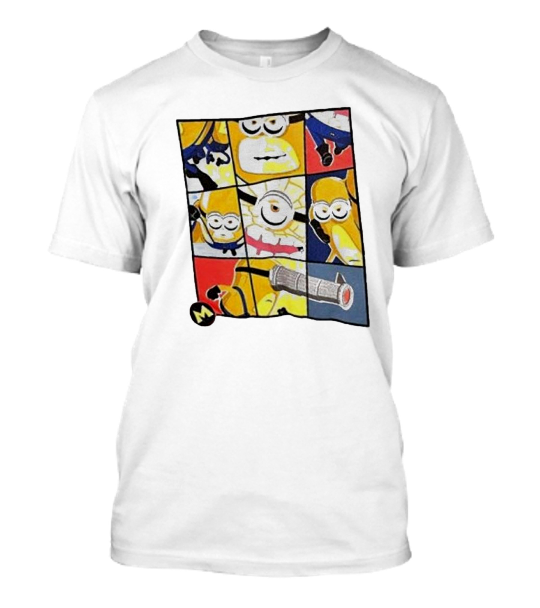 Despicable Me 4 Universal Studios Minion Comic Panel Essential Mega Minions T-Shirt