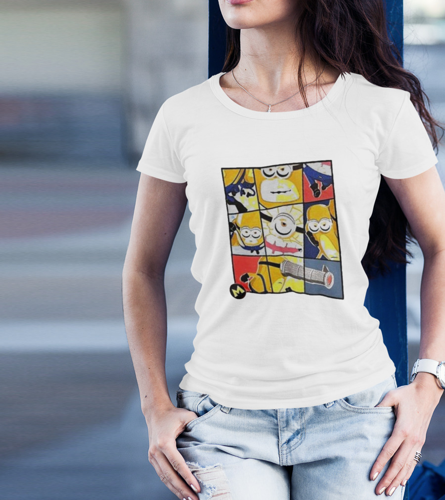 Despicable Me 4 Universal Studios Minion Comic Panel Essential Mega Minions T-Shirt