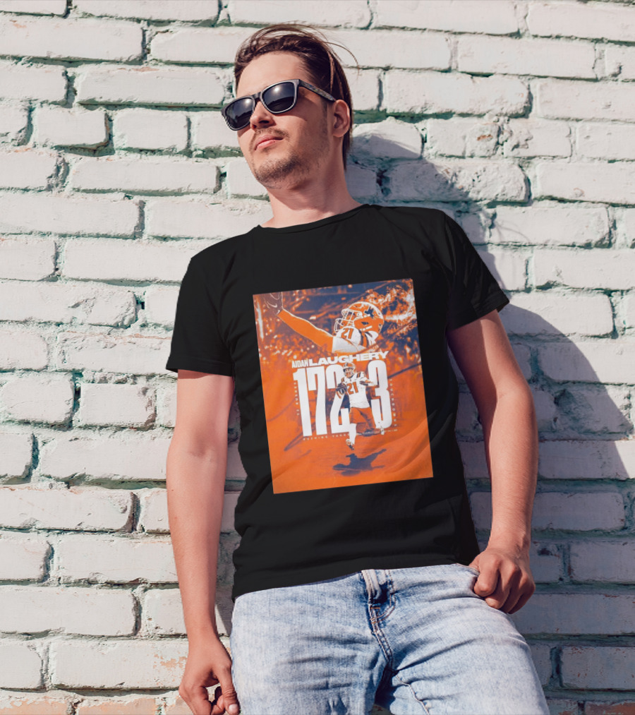 Illinois Fighting Illini Aidan Laughery 172 Rushing Yards 12 Rushes 3 Touchdowns T-Shirt