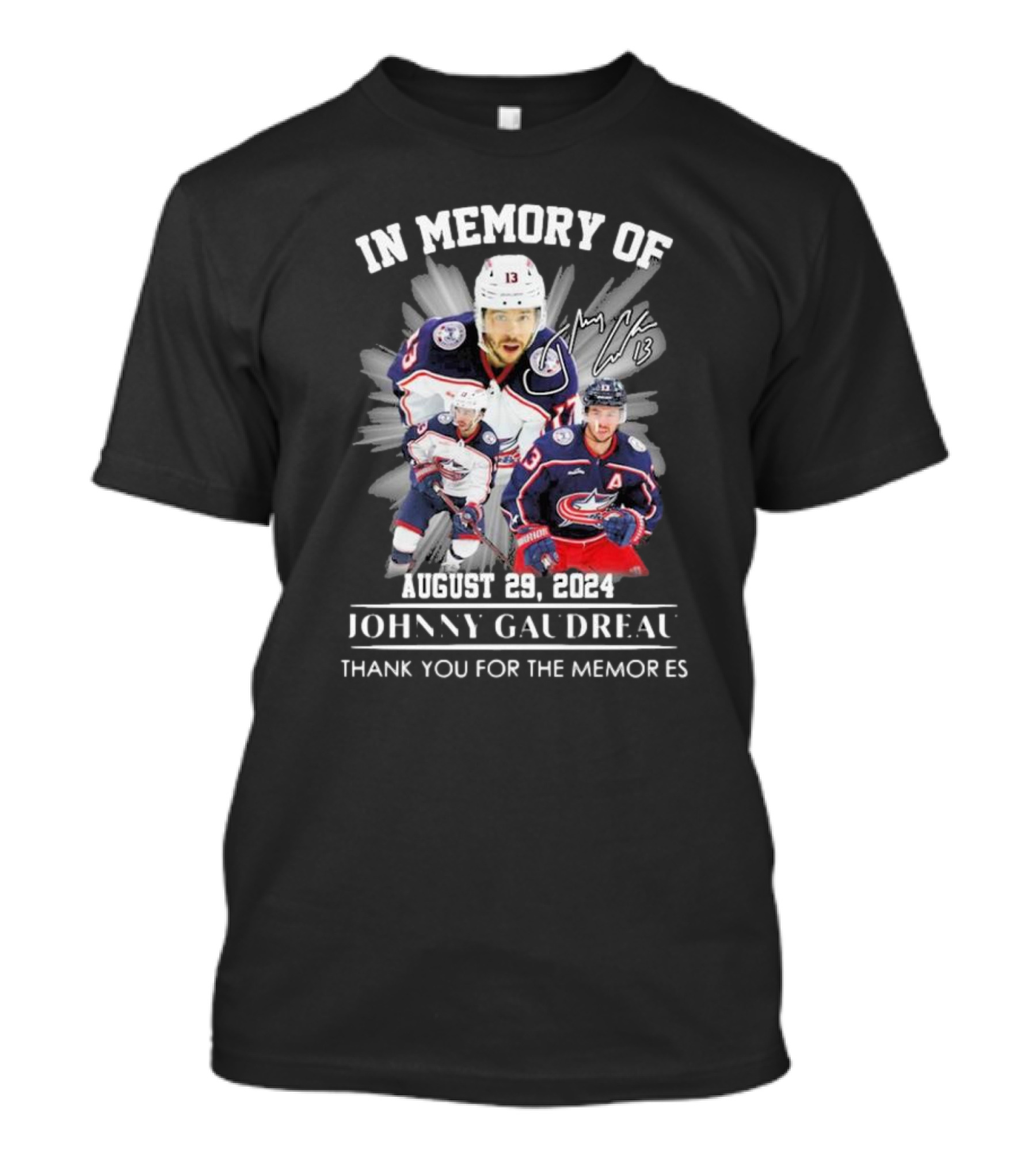 In Memory Of Johnny Gaudreau August 29, 2024 Thank You For The Memories T-Shirt