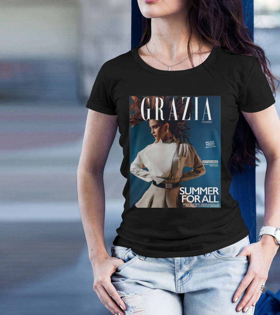 Grazia Latinoamerica Summer For All Melissa Barrera Juegos Olimpicos Paris T-Shirt