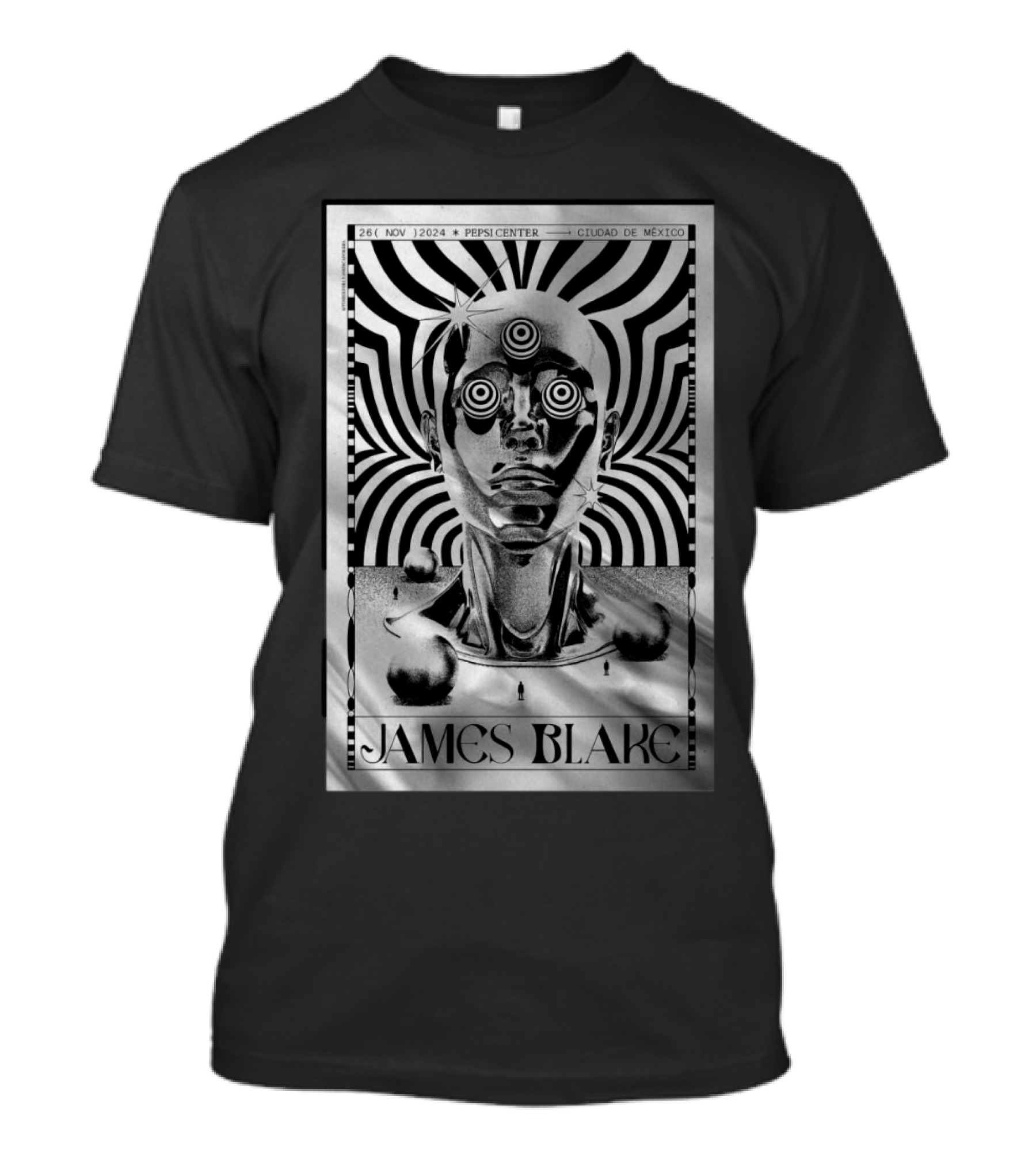 James Blake Mexico City Pepsi Center WTC Nov 26 2024 Hypnotic T-Shirt