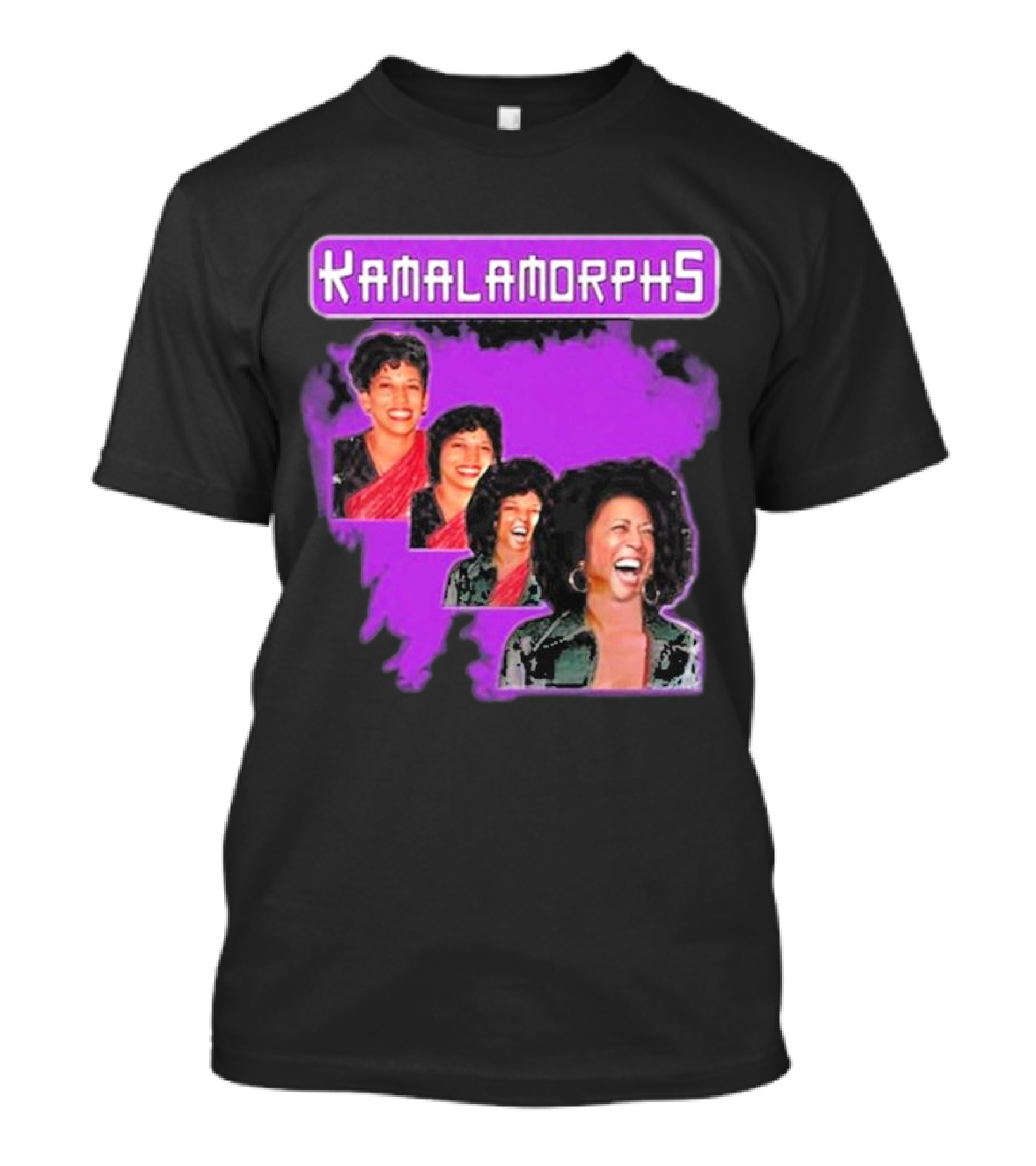 Kamala Harris Kamalamorphs Evolution Laughter Transformation T-Shirt