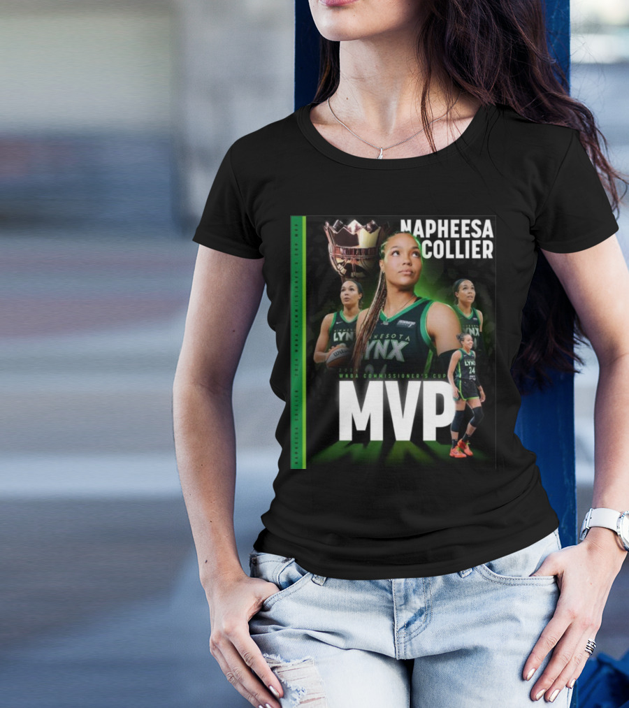 Napheesa Collier Minnesota Lynx 2024 WNBA Commissioner’s Cup MVP T-Shirt