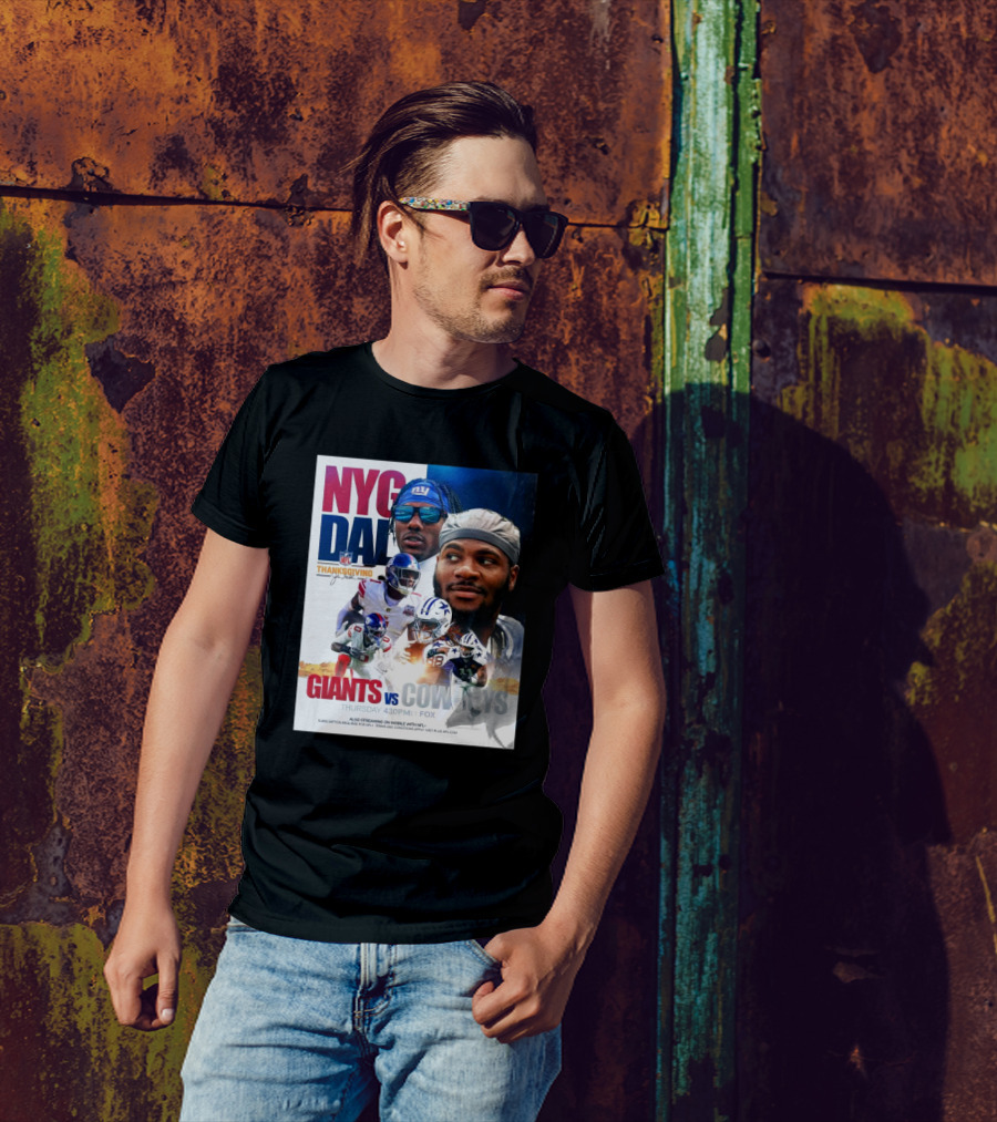 NYG DAL Giants Vs Cowboys NFL Thanksgiving Thursday 4:30 PM ET Fox T-Shirt