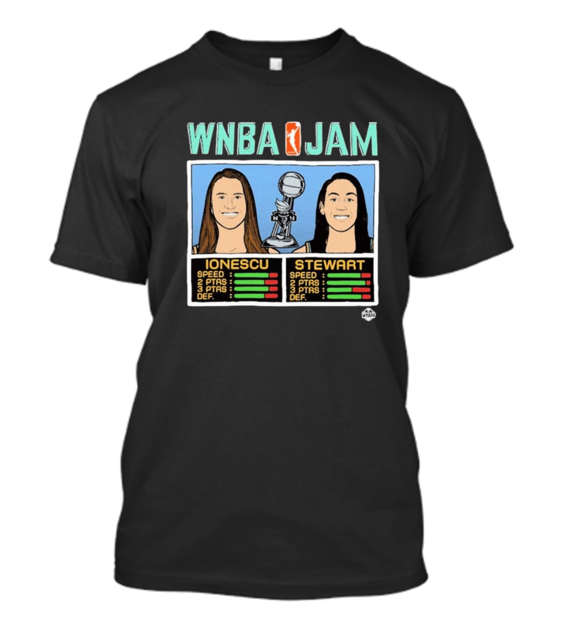 WNBA Jam Ionescu Stewart New York Liberty 2024 Champions Basketball T-Shirt