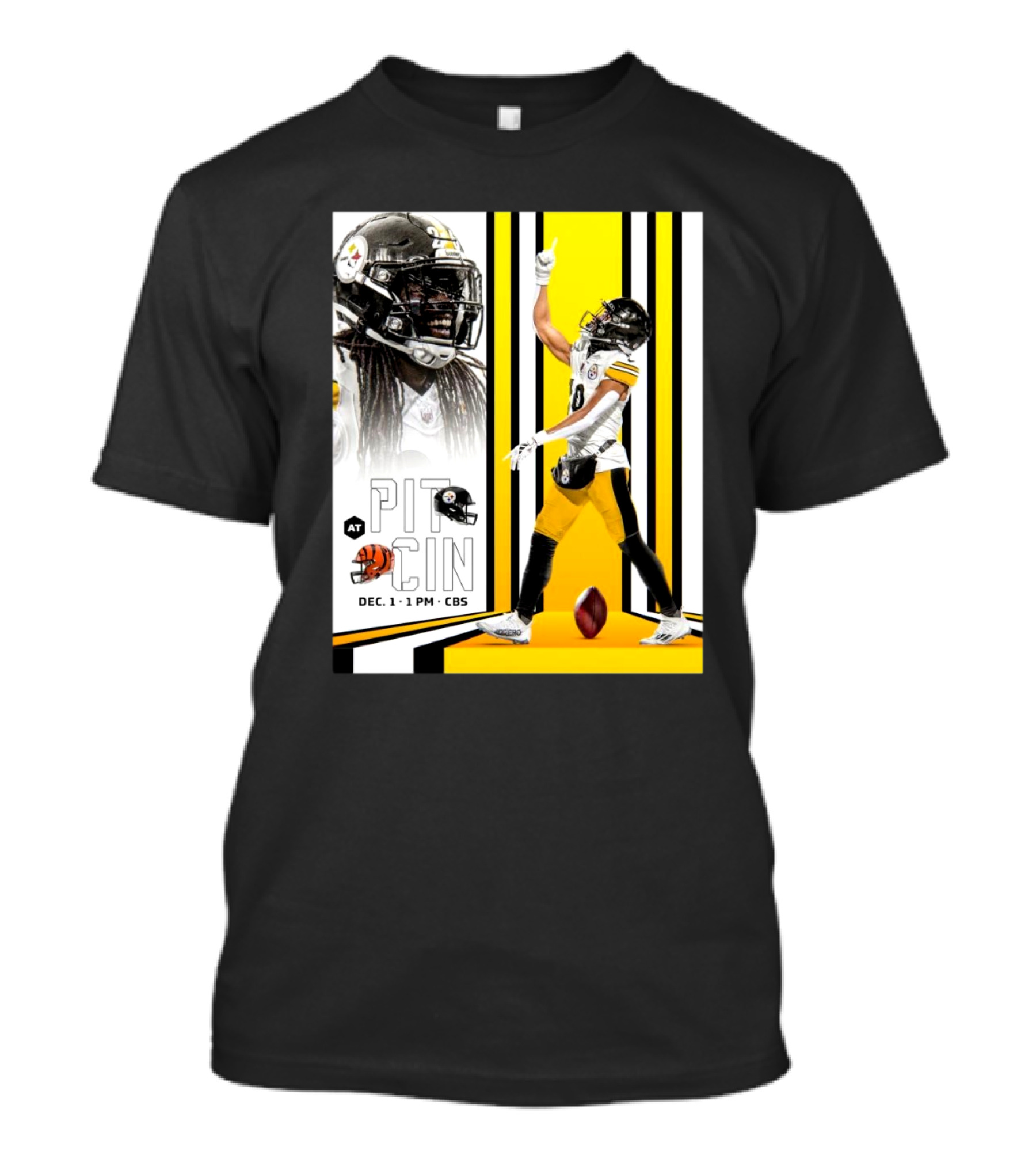 NFL Pittsburgh Steelers At Cincinnati Bengals December 1 2024 1 PM CBS T-Shirt