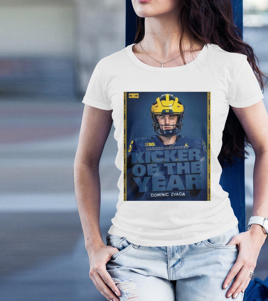 Michigan Wolverines Big Bakken-Andersen Kicker Of The Year Dominic Zvada T-Shirt