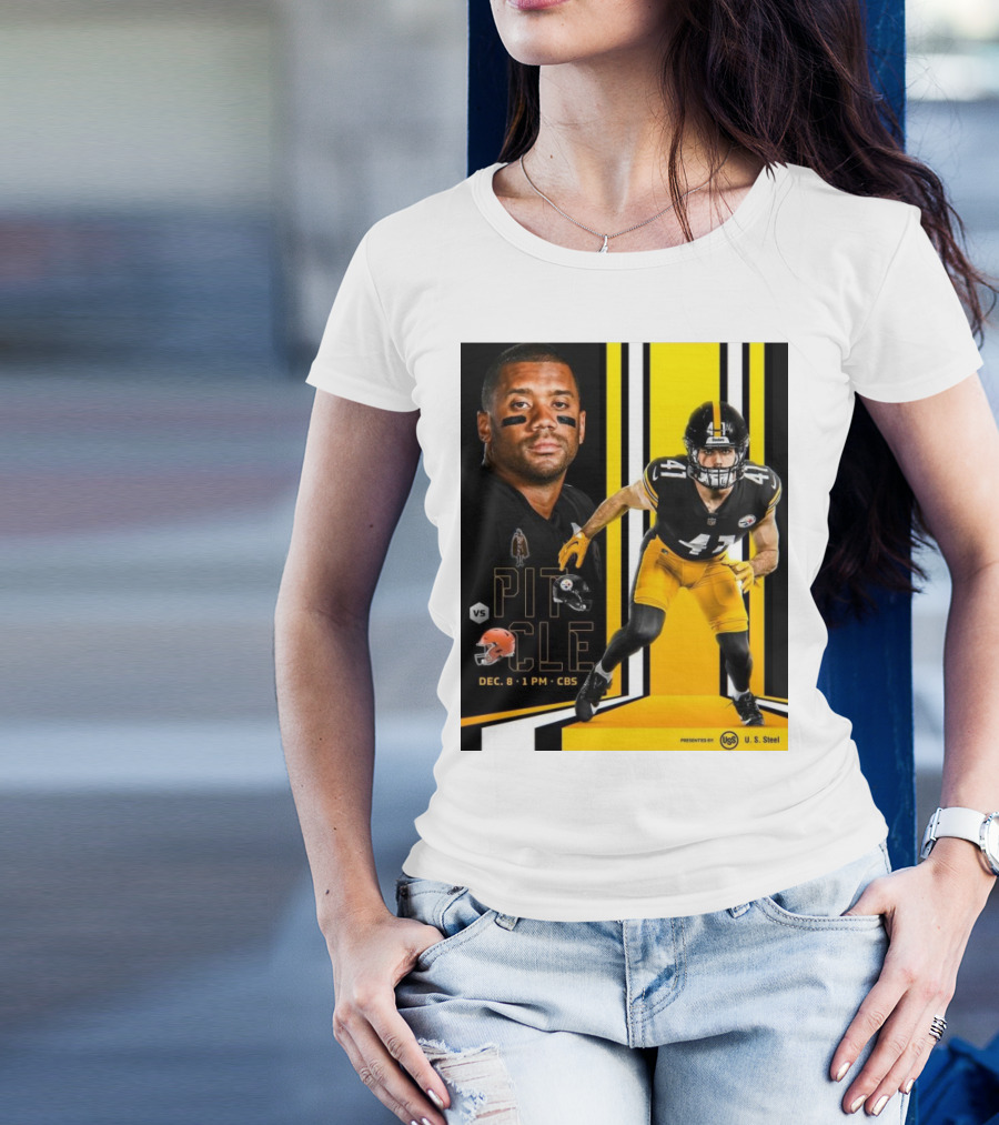 PIT Vs CLE December 8 1 PM CBS NFL Steelers Browns Presented By U. S. Steel T-Shirt