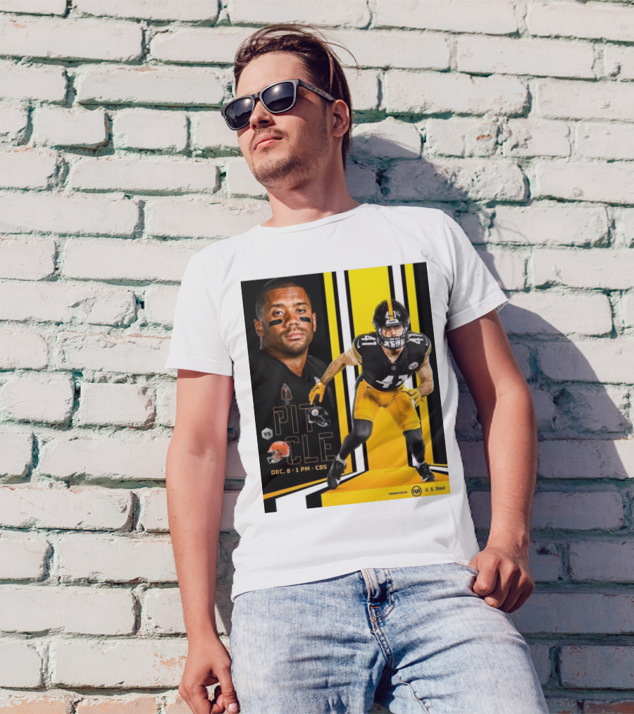 PIT Vs CLE December 8 1 PM CBS NFL Steelers Browns Presented By U. S. Steel T-Shirt