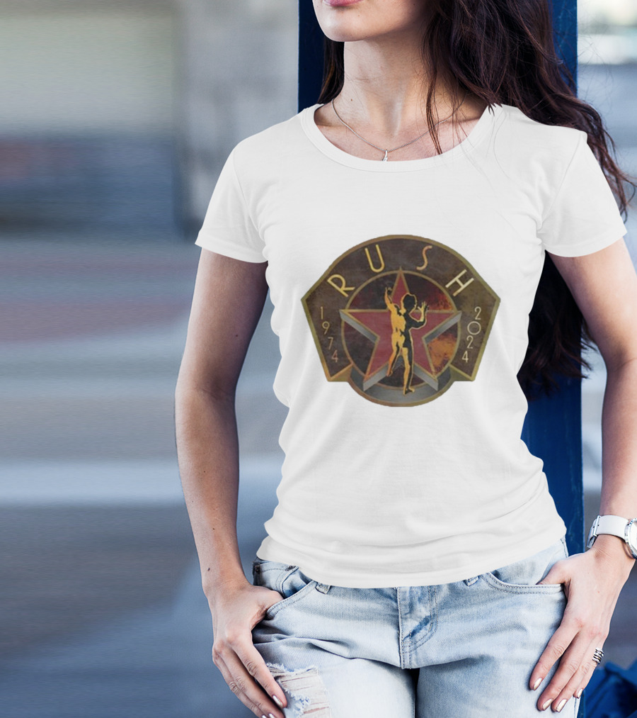 Rush Backstage 1974 2024 R50 Deco Raglan Star Man T-Shirt