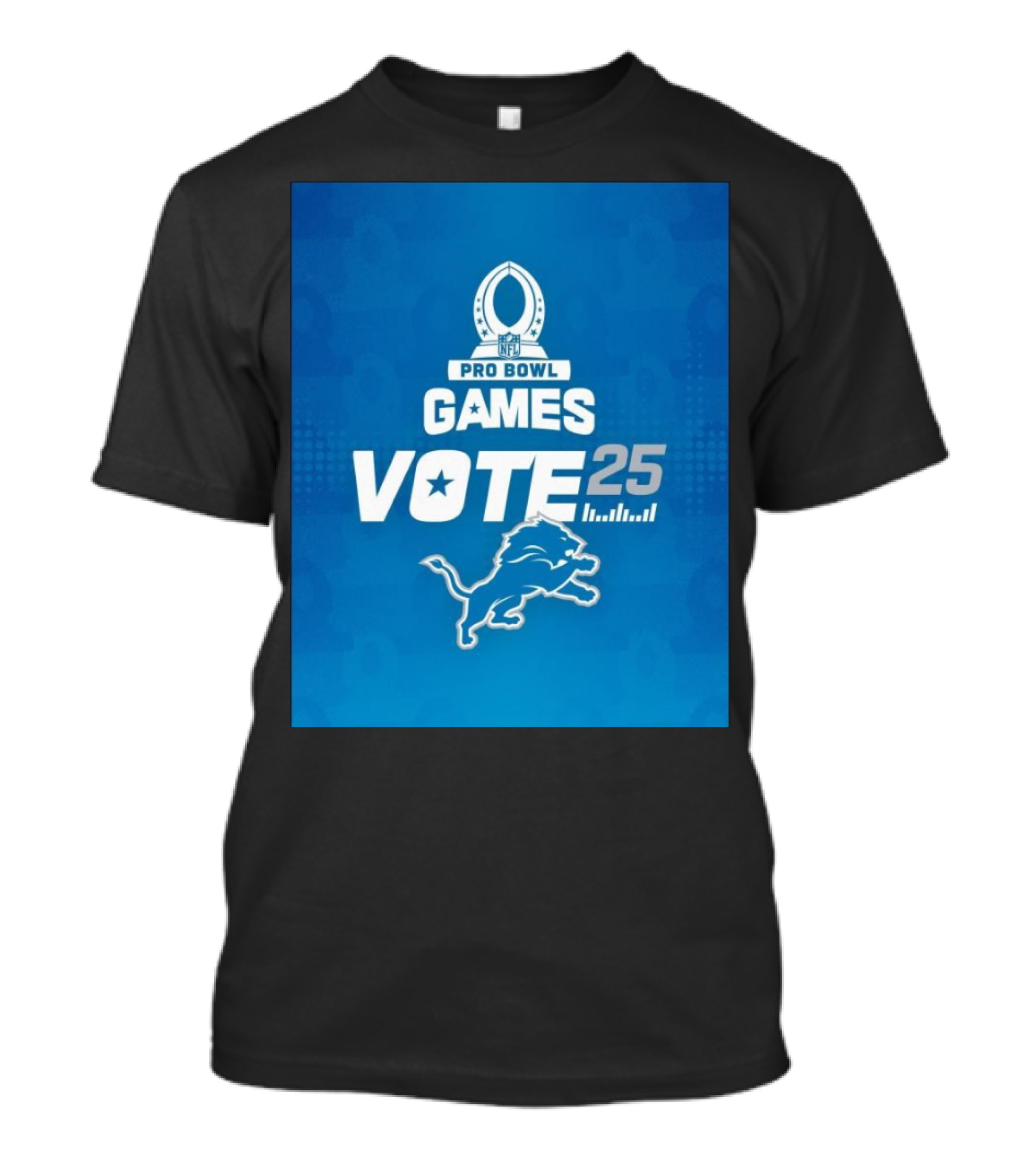 Detroit Lions NFL Pro Bowl Games Vote 25 T-Shirt