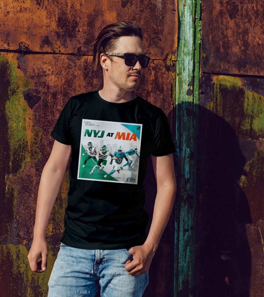 NYJ At MIA Sunday December 8 CBS 1 PM T-Shirt