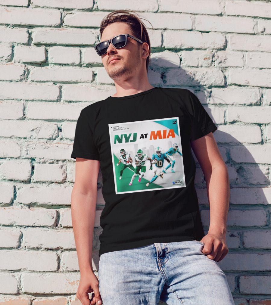 NYJ At MIA Sunday December 8 CBS 1 PM T-Shirt