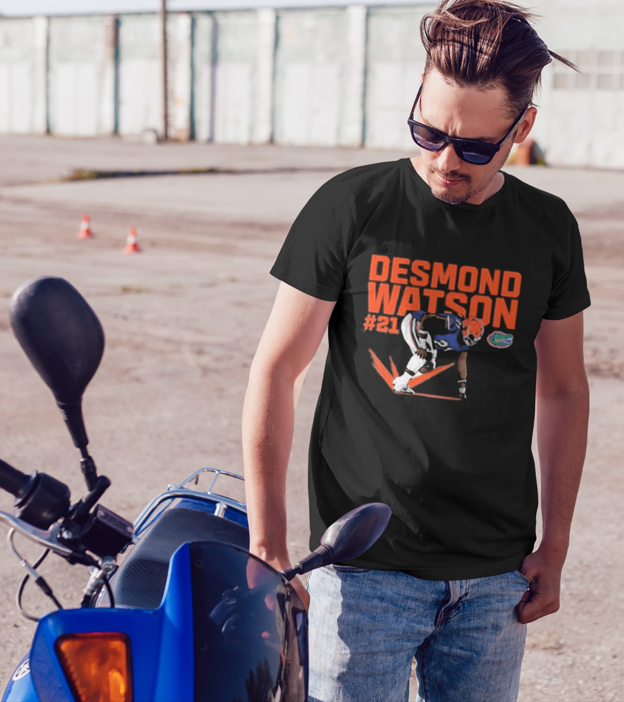 Desmond Watson #21 Florida Gators NCAA Football Caricature T-Shirt