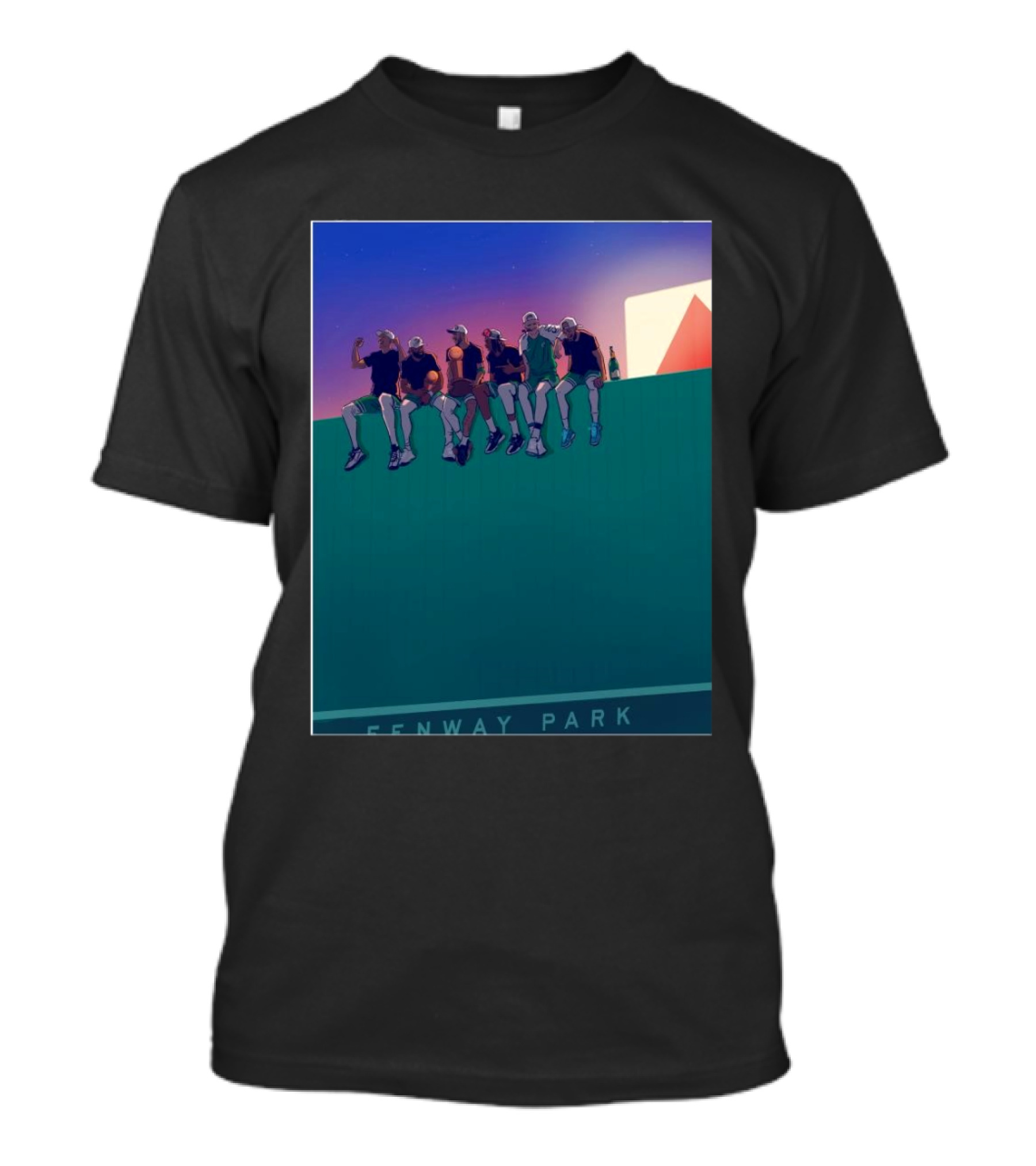 Jaylen Brown Fenway Park 2024 NBA Champs Boston Celtics Skyline T-Shirt