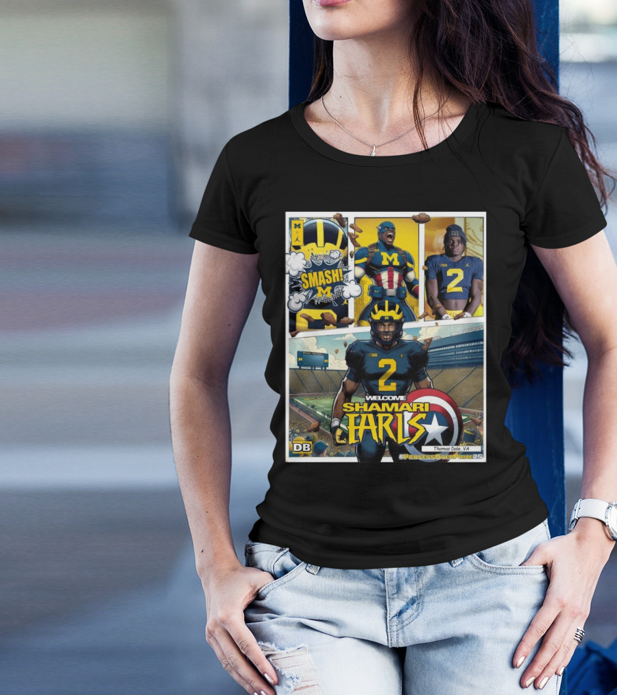 Michigan Wolverines Welcome Shamari Earls Smash Thomas Dale VA #ProcessOverPraise25 T-Shirt