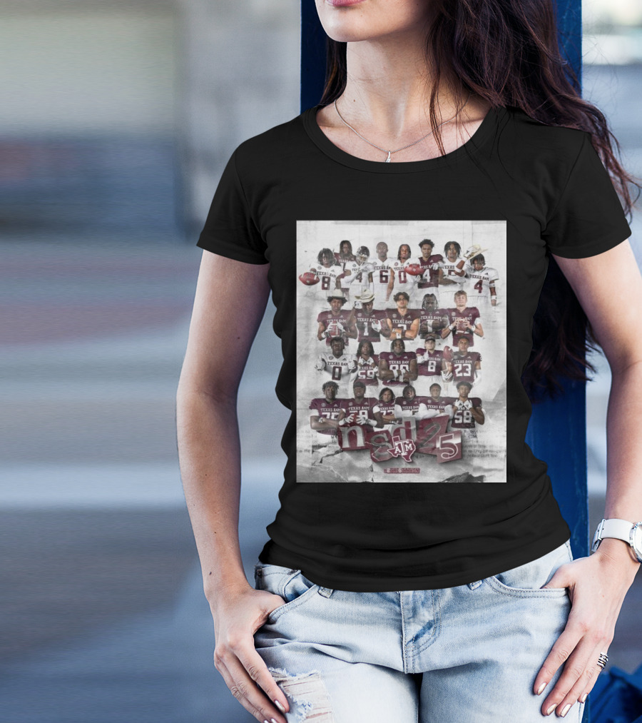Texas A&M Aggies NSD 25 2The5Tation Players GigEm The Nation T-Shirt