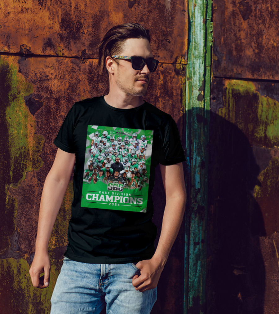 Marshall Thundering Herd 2024 SBC East Division Champions Victory T-Shirt