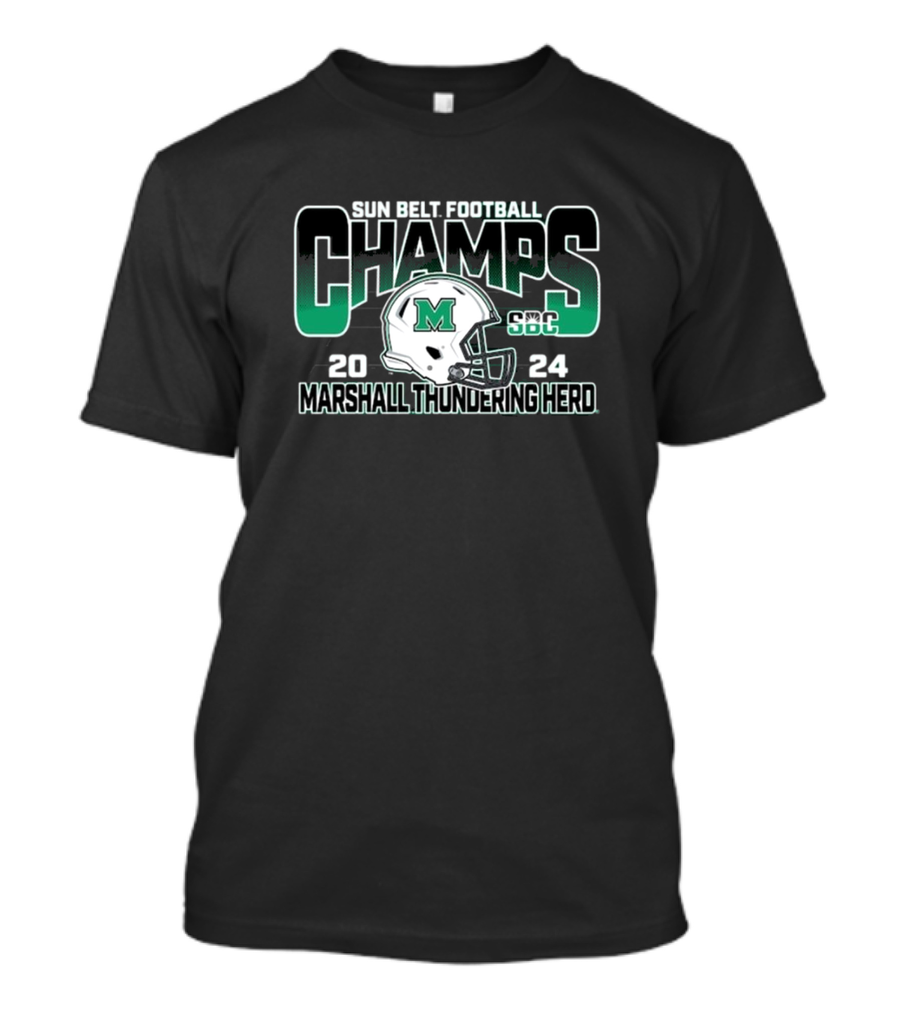 Marshall Thundering Herd 2024 Sun Belt Football SBC Champs T-Shirt