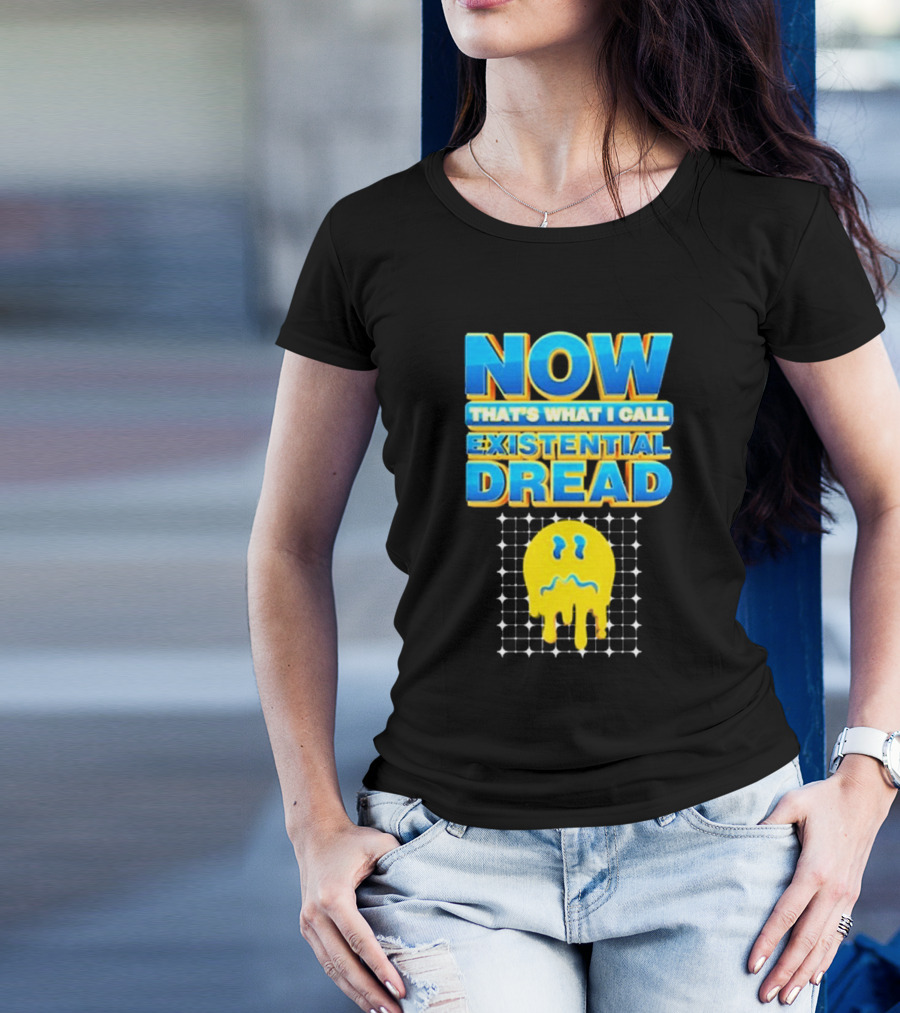 NOW That’s What I Call Existential Dread Melting Emoji Grid T-Shirt