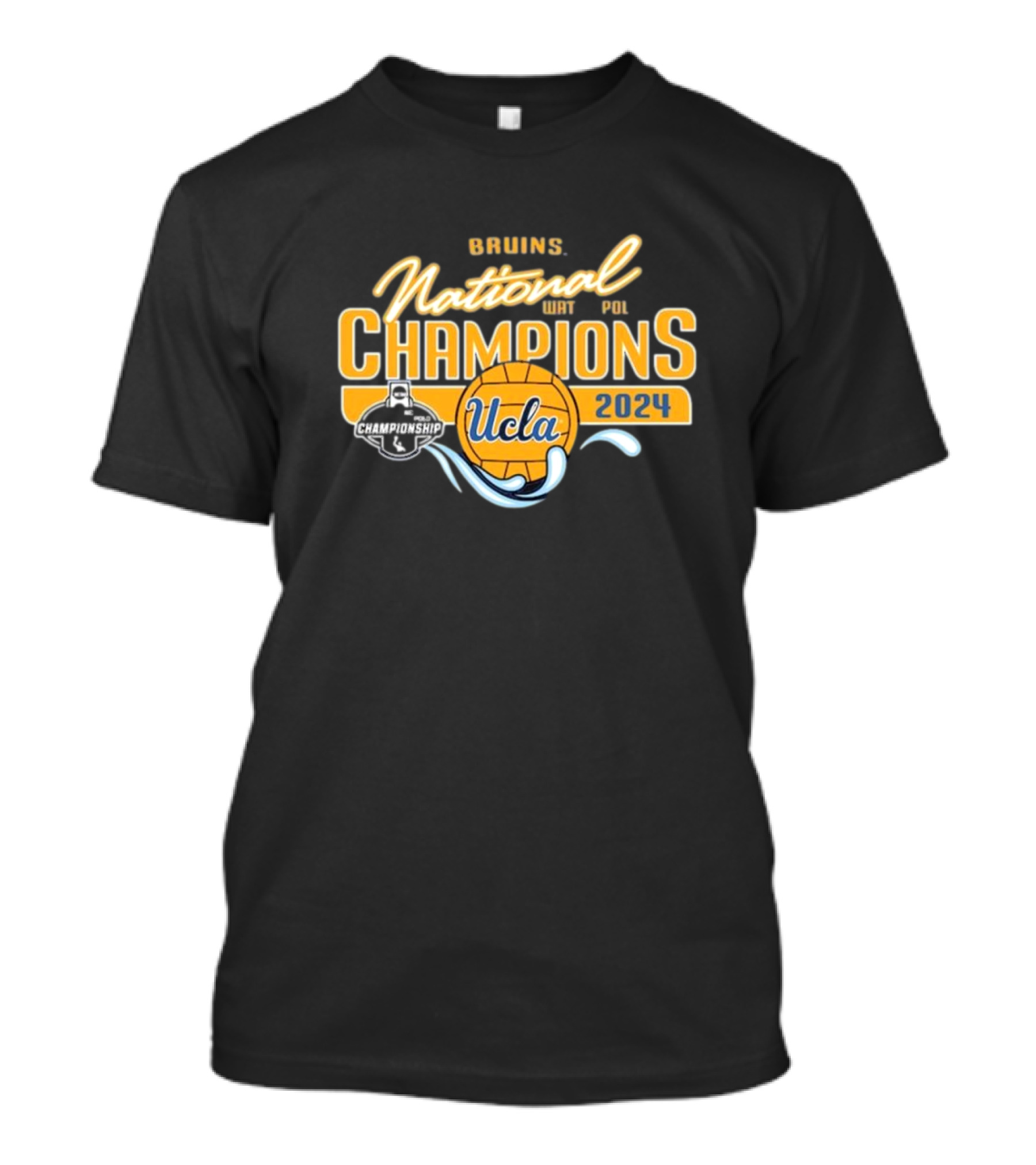 UCLA Bruins 2024 National Champions Water Polo Championship T-Shirt