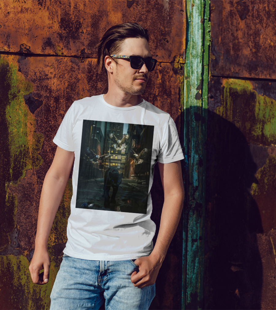 Philadelphia Eagles Vs Carolina Panthers On The Hunt In Our Territory T-Shirt