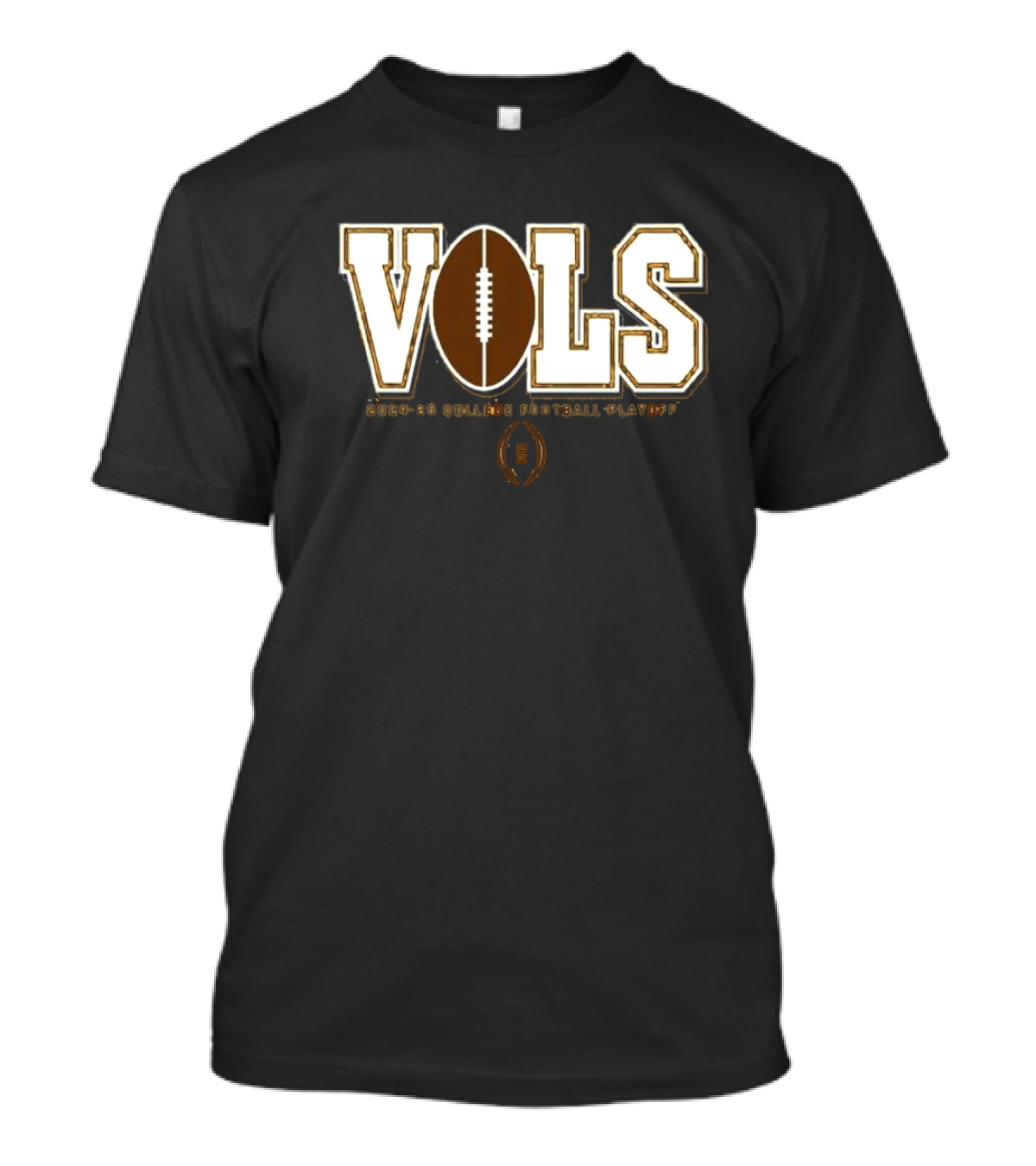 Tennessee Vols 2024-25 College Football Playoff Retro Wordmark Football T-Shirt