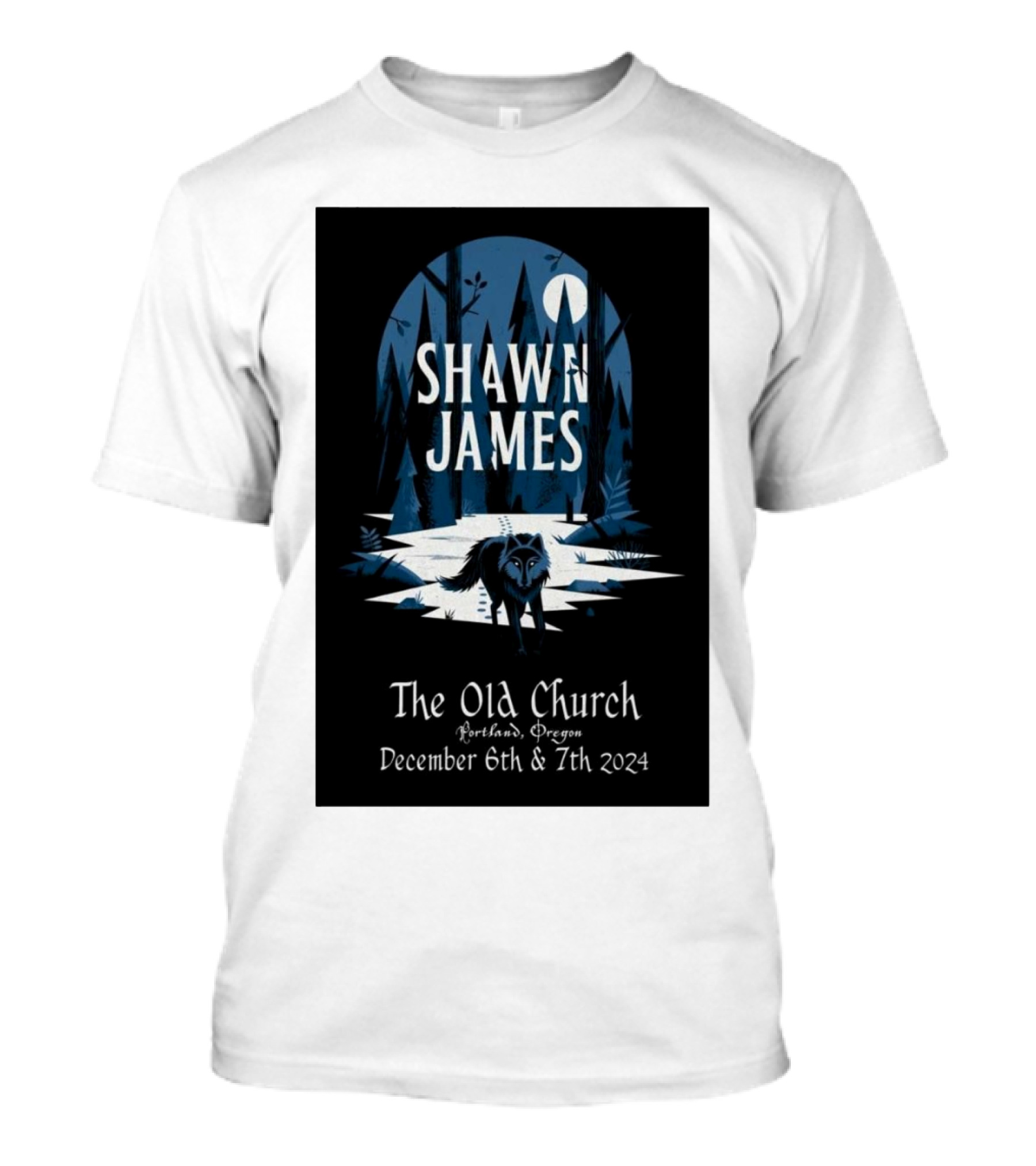 Shawn James Live At The Old Church Portland Oregon December 6-7 T-Shirt