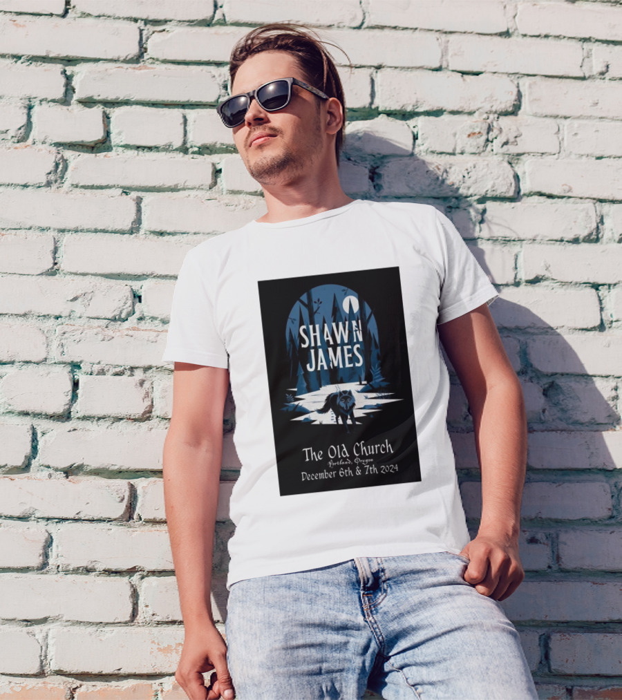Shawn James Live At The Old Church Portland Oregon December 6-7 T-Shirt