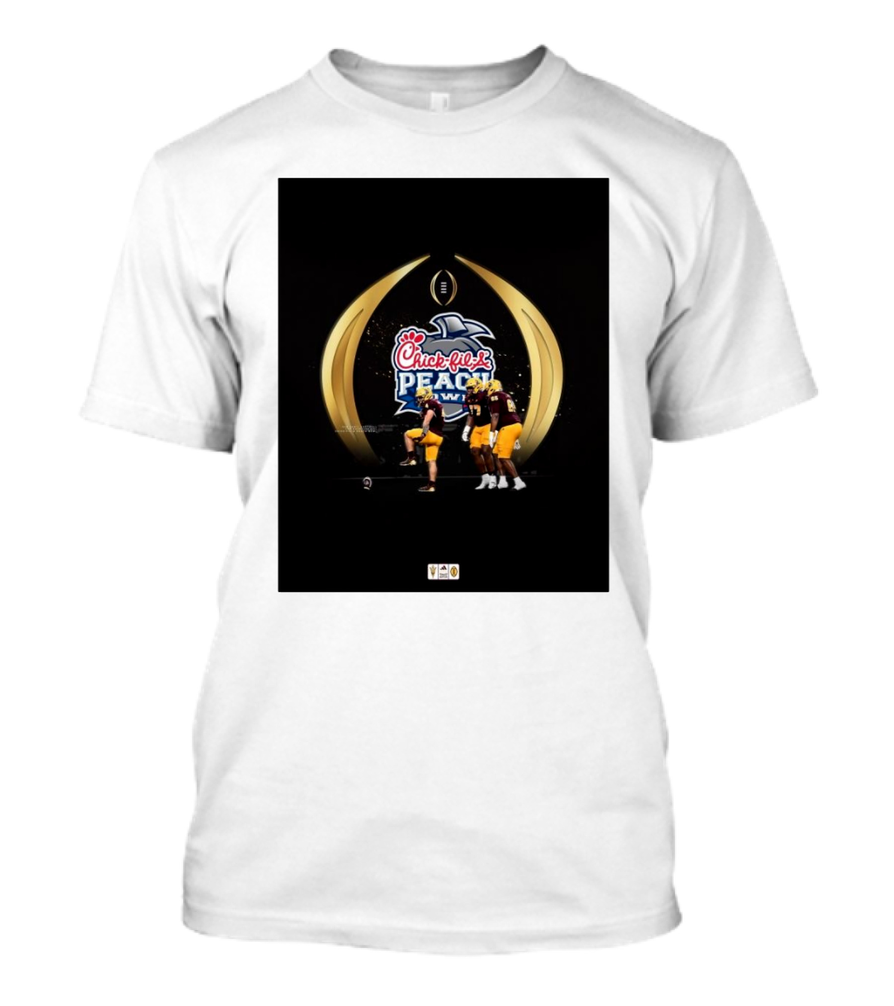 Arizona State Sun Devils Chick-Fil-A Peach Bowl CFP Quarterfinal 2024 Football T-Shirt