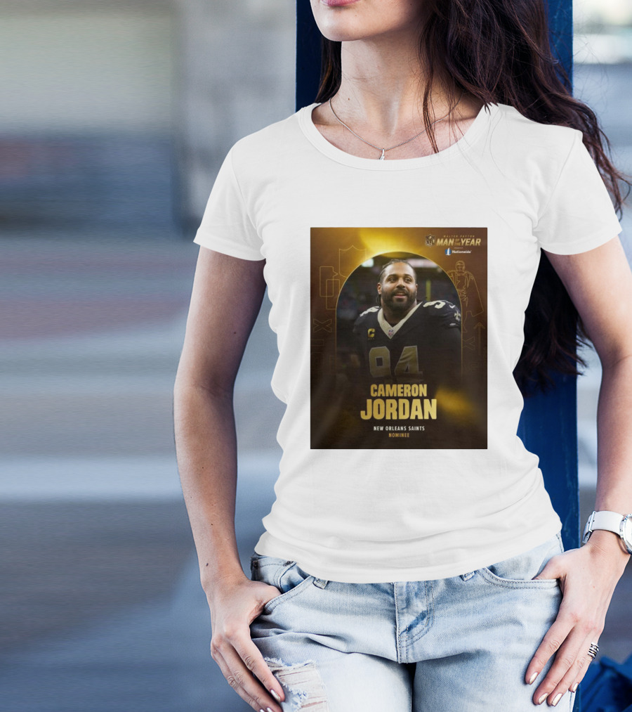 Cameron Jordan New Orleans Saints Walter Payton Man Of The Year Nominee T-Shirt