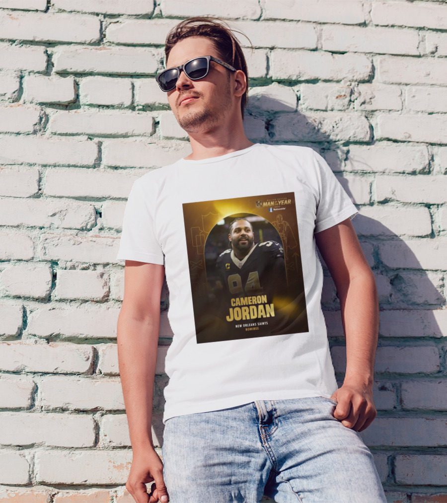 Cameron Jordan New Orleans Saints Walter Payton Man Of The Year Nominee T-Shirt
