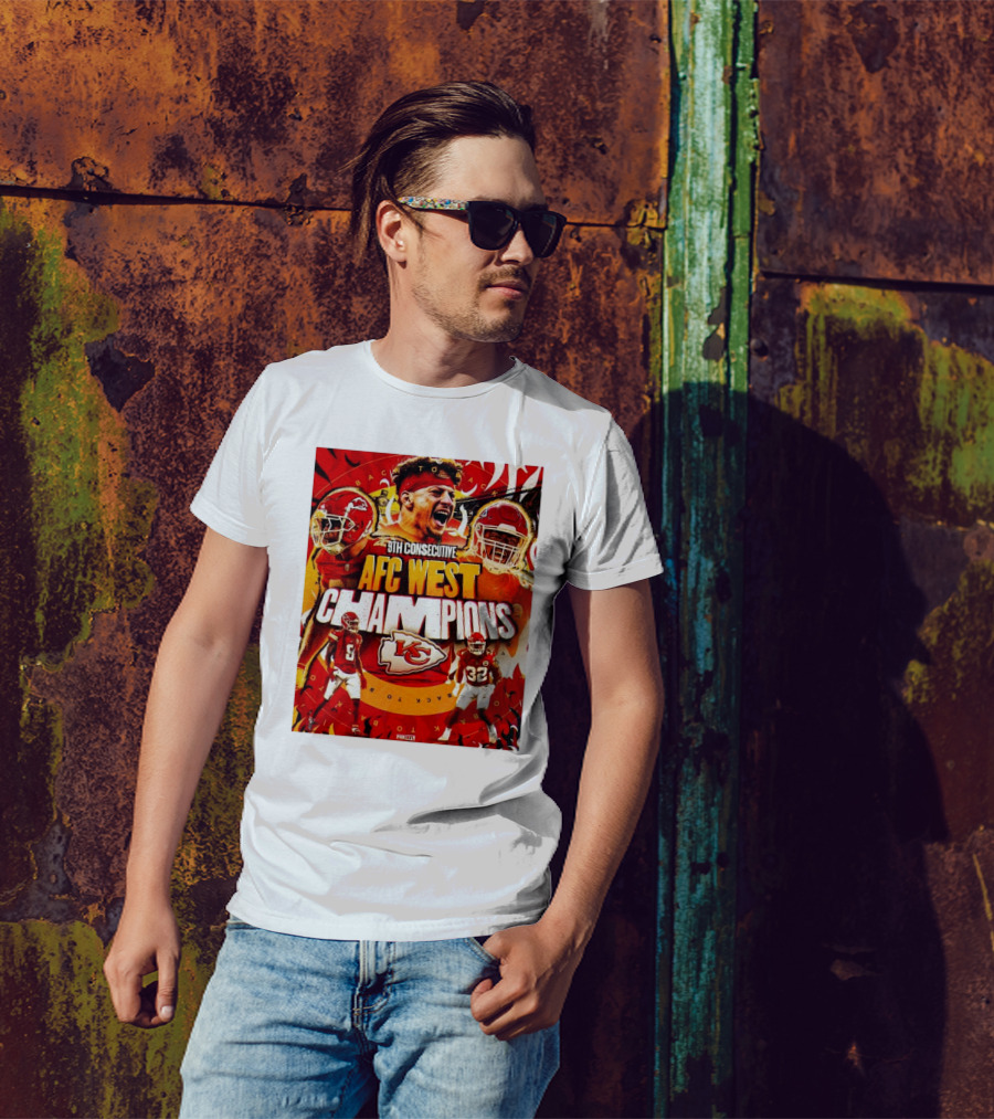 Kansas City Chiefs Back To Back 9th Consecutive AFC West Champions T-Shirt