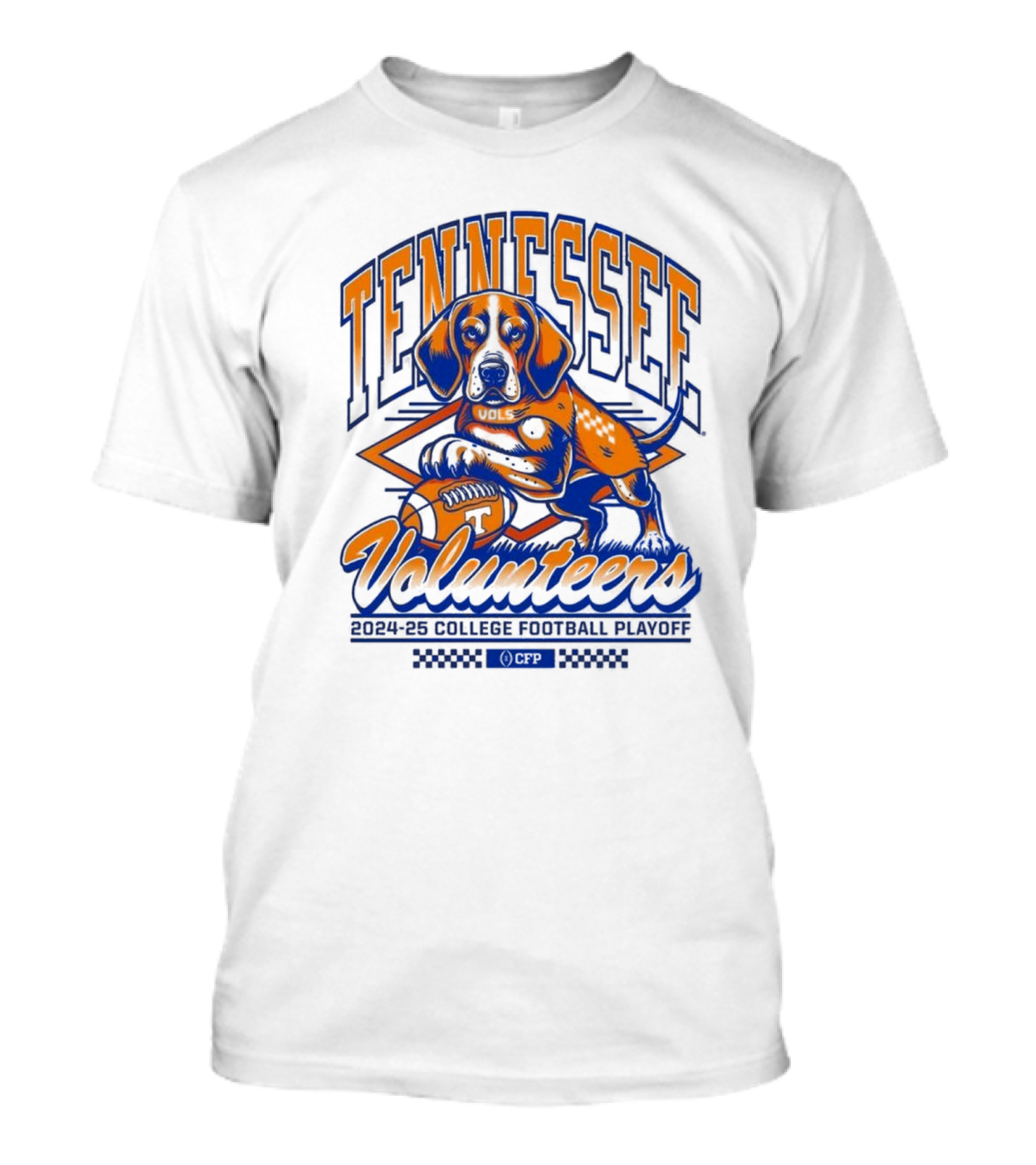 Tennessee Volunteers 2024-25 College Football Playoff Smokey CFP NCAA T-Shirt