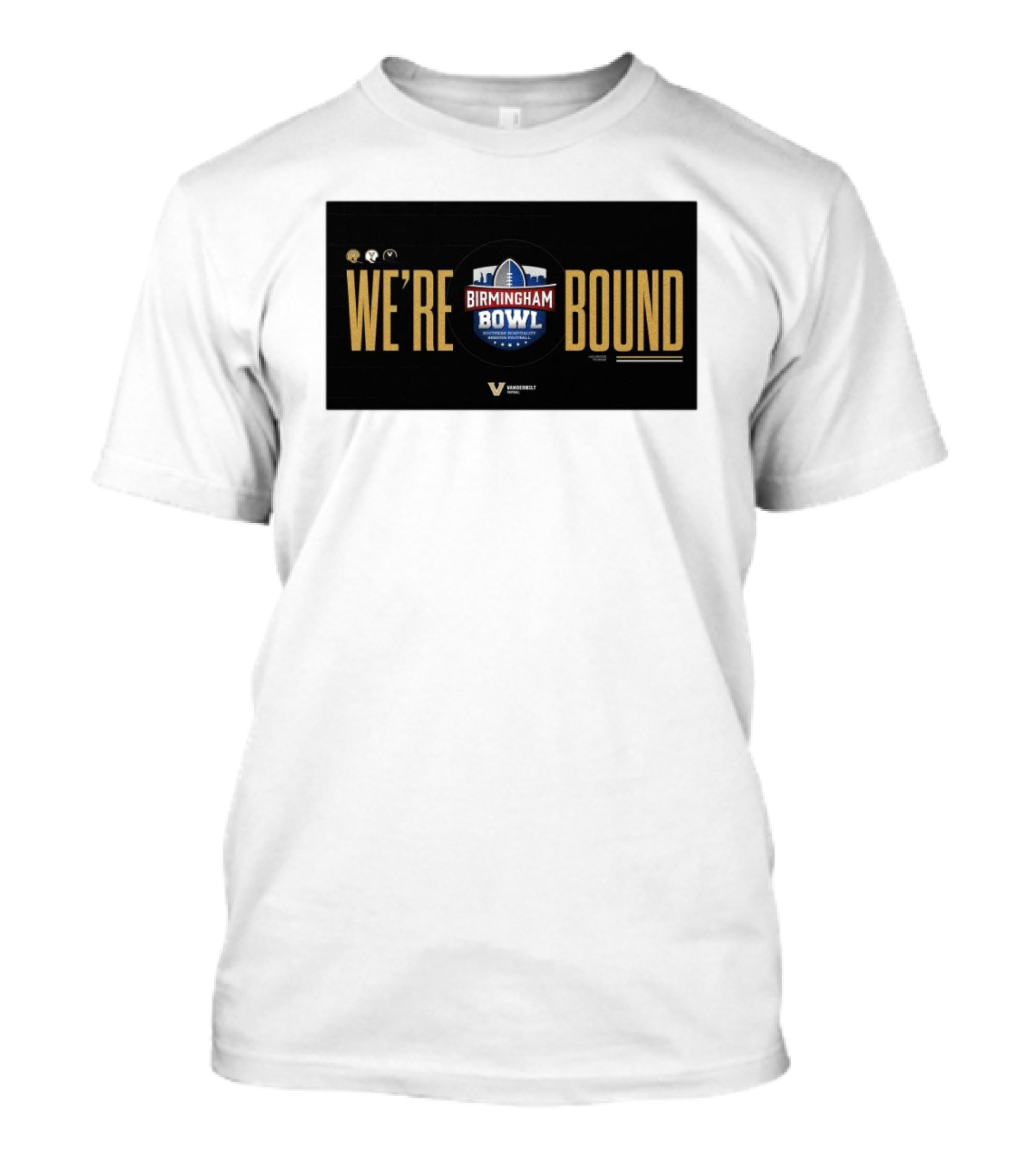Vanderbilt Commodores We're Bound Birmingham Bowl Football Southern Hospitality T-Shirt