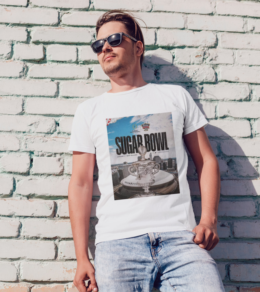 Georgia Bulldogs Playoff Quarterfinal 2024 Allstate Sugar Bowl January 1 New Orleans T-Shirt