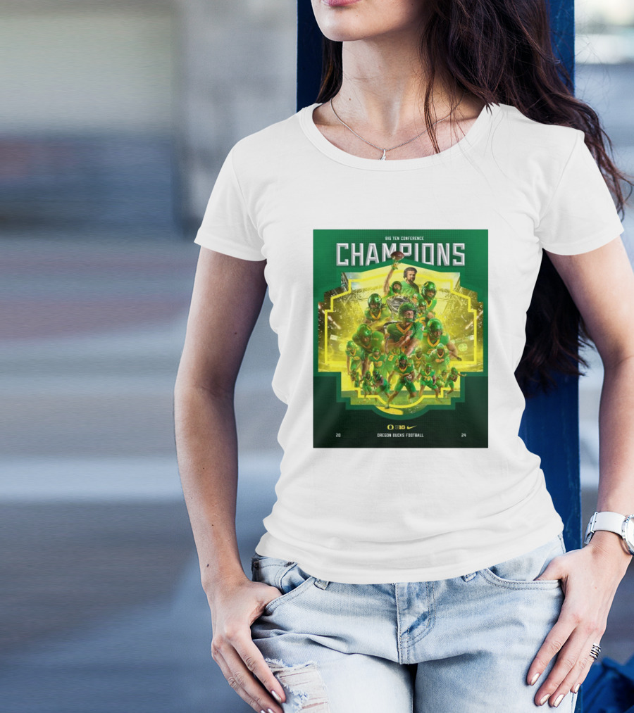Oregon Ducks Football Big Ten Conference Champions T-Shirt